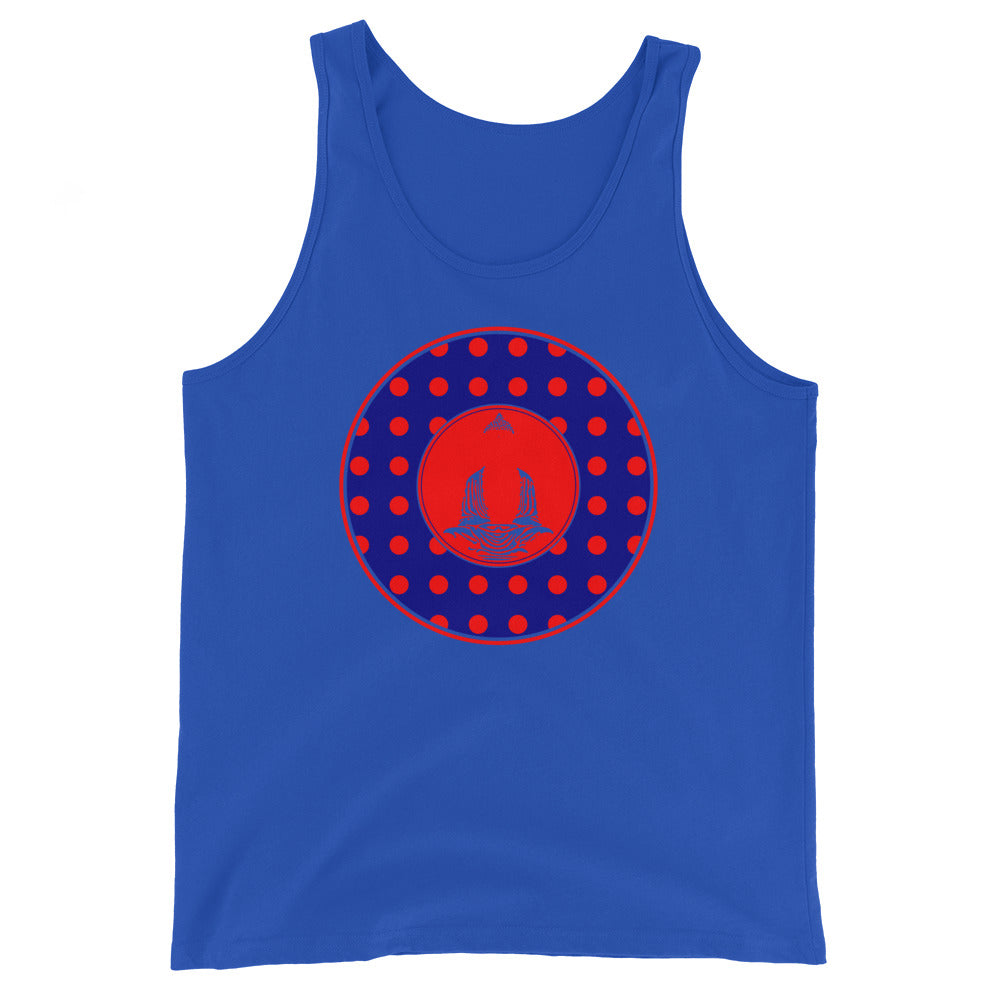 Buddha-Blue with Red Polka Dots (avail. in 3 colors)