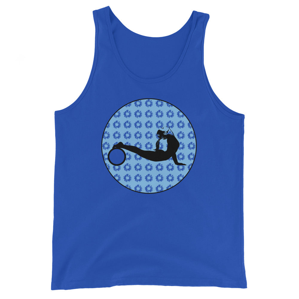 Yoga Wheel-Blue with Daisies (avail. in 2 colors)