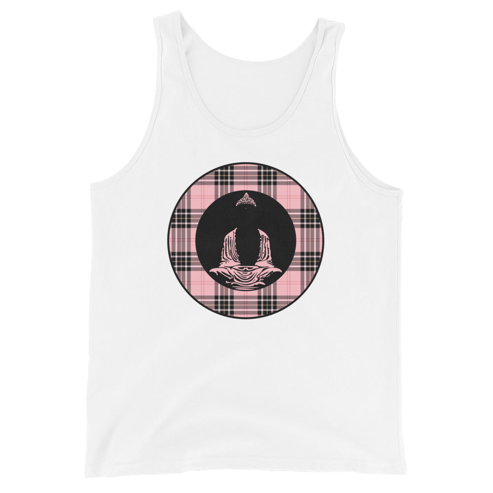 Buddha-Pink Plaid2 (avail. in 2 colors)