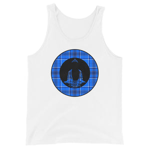 Buddha on Blue Plaid4 (avail. in 4 colors)